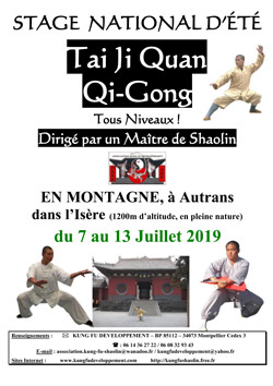 Stage de Taï Ji Quan 