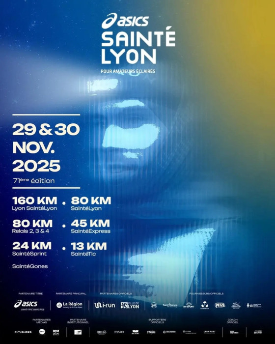 SaintéLyon 2025 : 71 ans de légende, une nuit magique à vivre entre Saint-Étienne et Lyon !