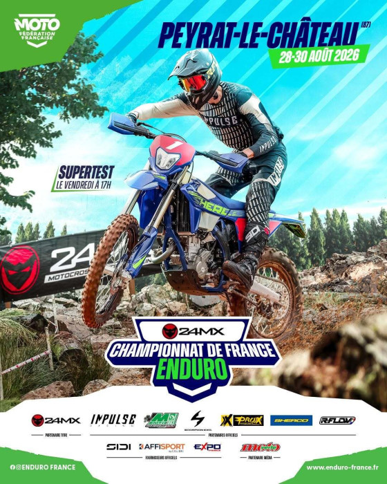 Championnat de France enduro à Peyrat-le-Château - du 28 août au 30 août