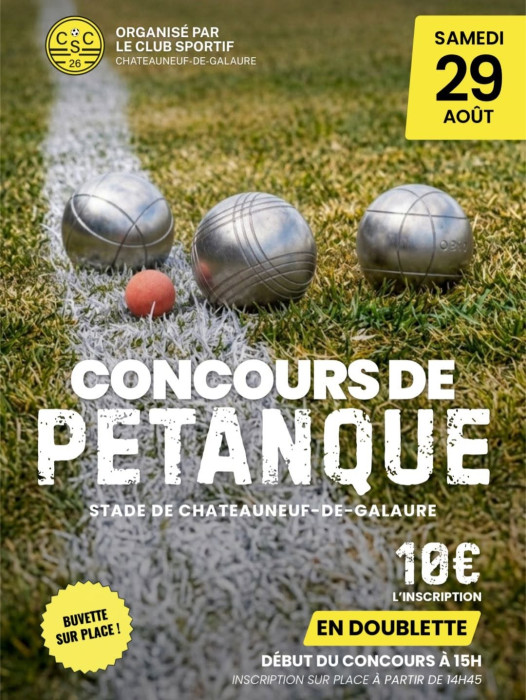 Concours de Pétanque - 29 août