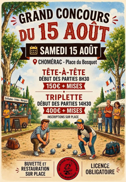 Grand Concours de Pétanque - 15 août
